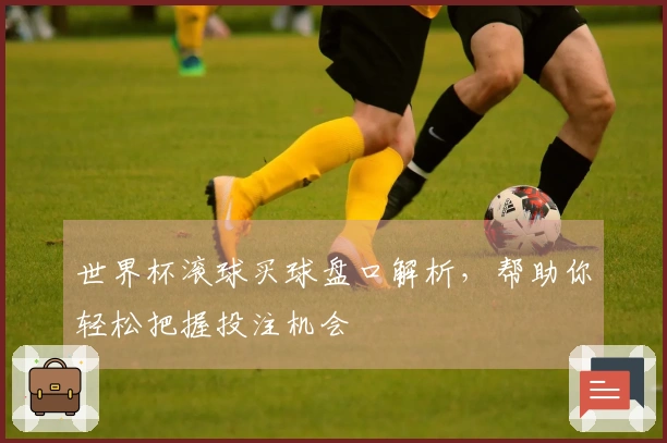 世界杯滚球买球盘口解析，帮助你轻松把握投注机会